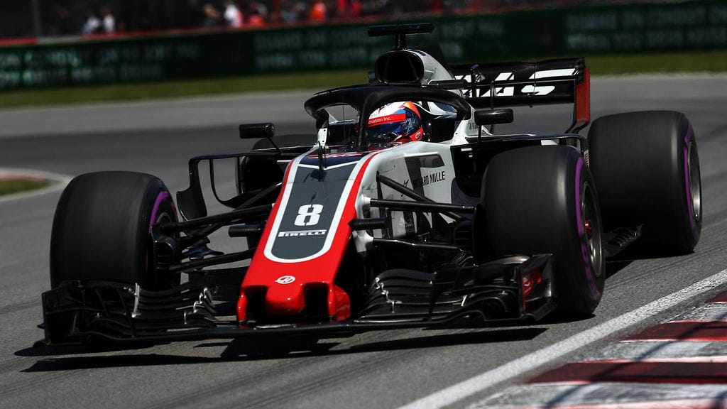 Romain Grosjean osui murmeliin Kanadan GP:n harjoituksissa.