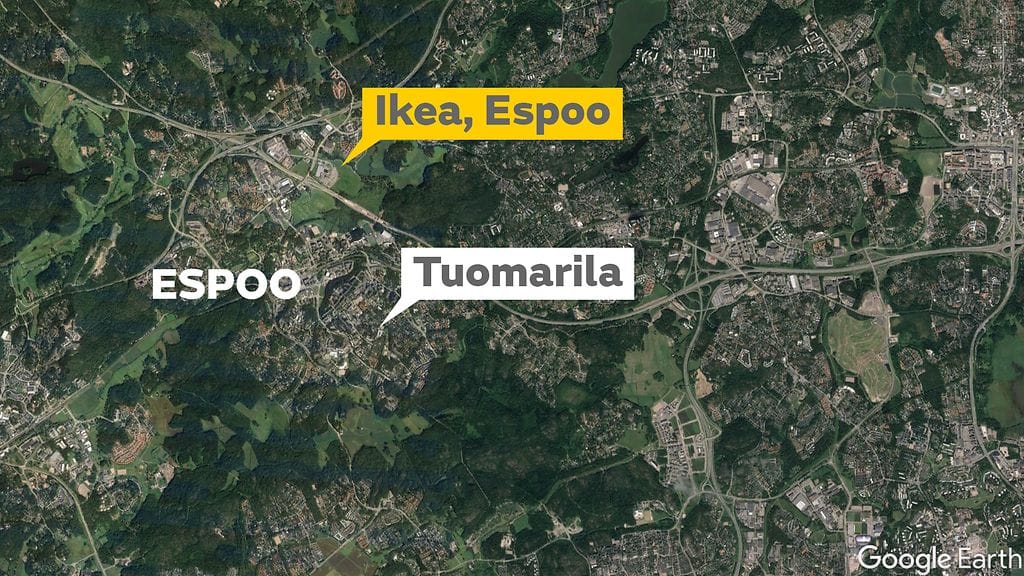 4-vuotias tyttö katosi tänään Espoon Tuomarilassa.