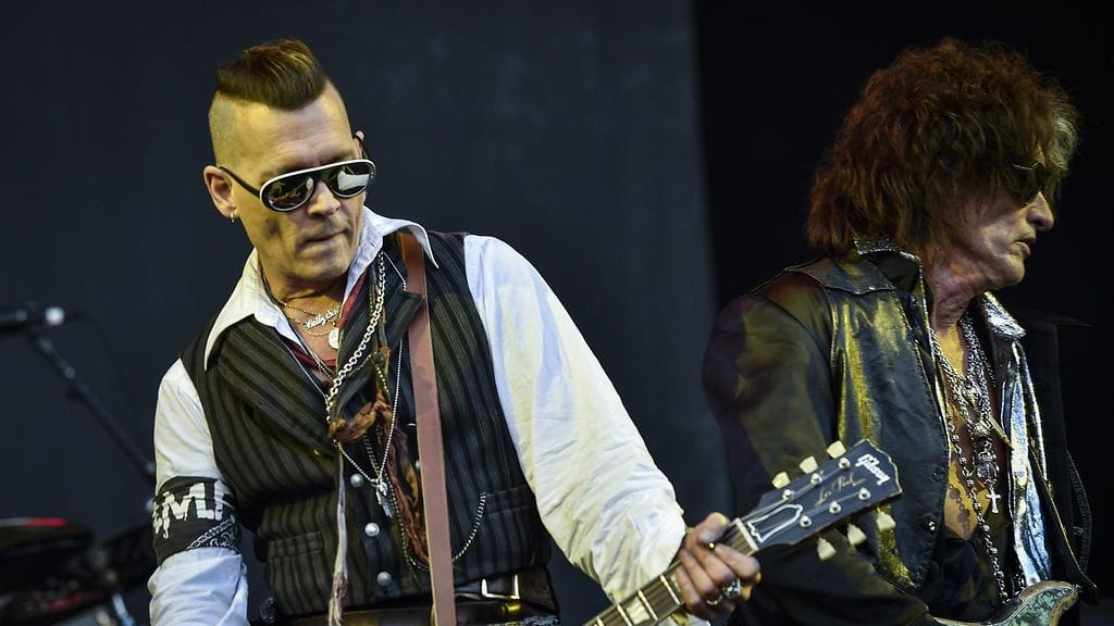 Johnny Depp Joe Perry Kaisaniemi 10.6.2018