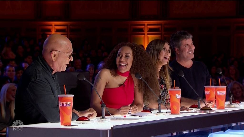 America's Got Talent -ohjelman tuomaristossa vaikuttavat Howie Mandel, Mel B, Heidi Klum ja Simon Cowell.