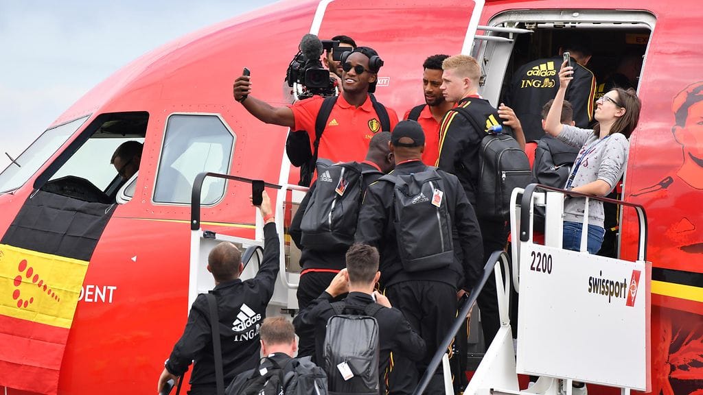 Belgian pelaajat lähtivät keskiviikona kohti Venäjän MM-kisoja.