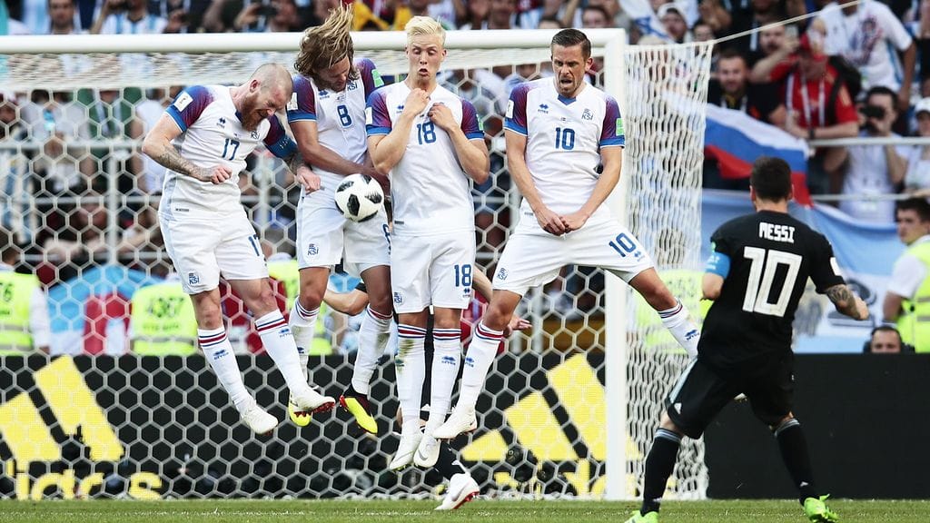 Islanti kesti muun muassa Lionel Messin yritykset jalkapallon MM-kisojen lauantain kohtaamisessa.