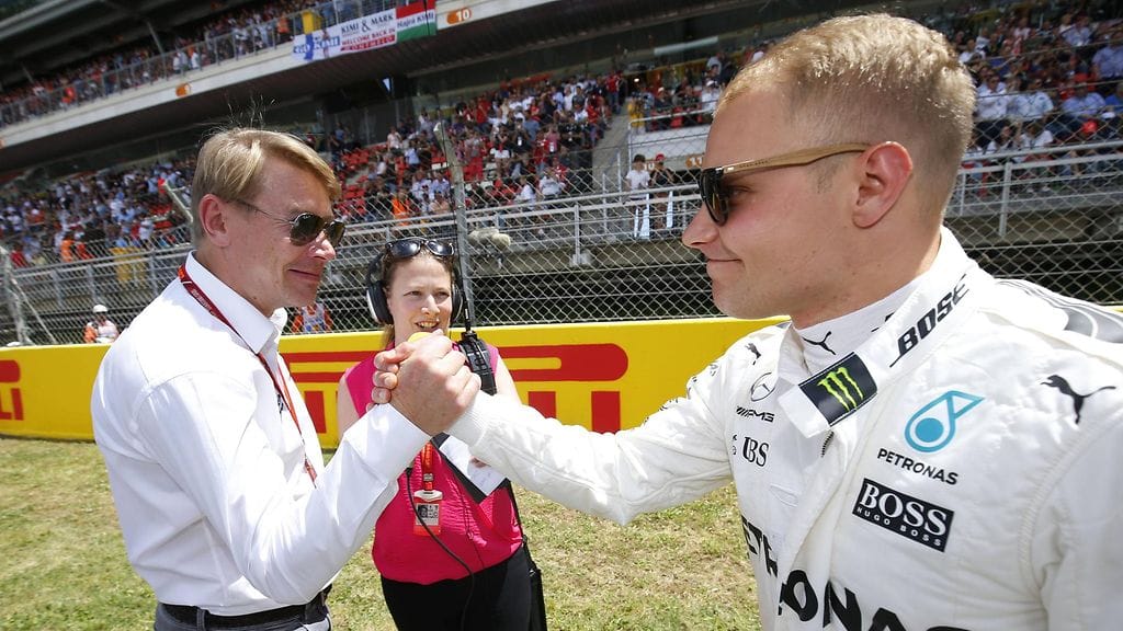 Mika Häkkinen ja Valtteri Bottas