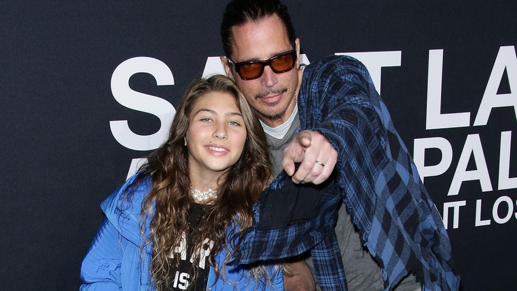 Chris Cornell tyttärensä Tonin kanssa helmikuussa 2016.