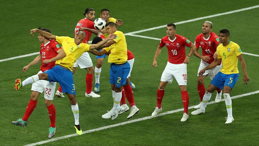 Brasilia ja Sveitsi kohtasivat joukkueiden MM-avausottelussa sunnuntaina.