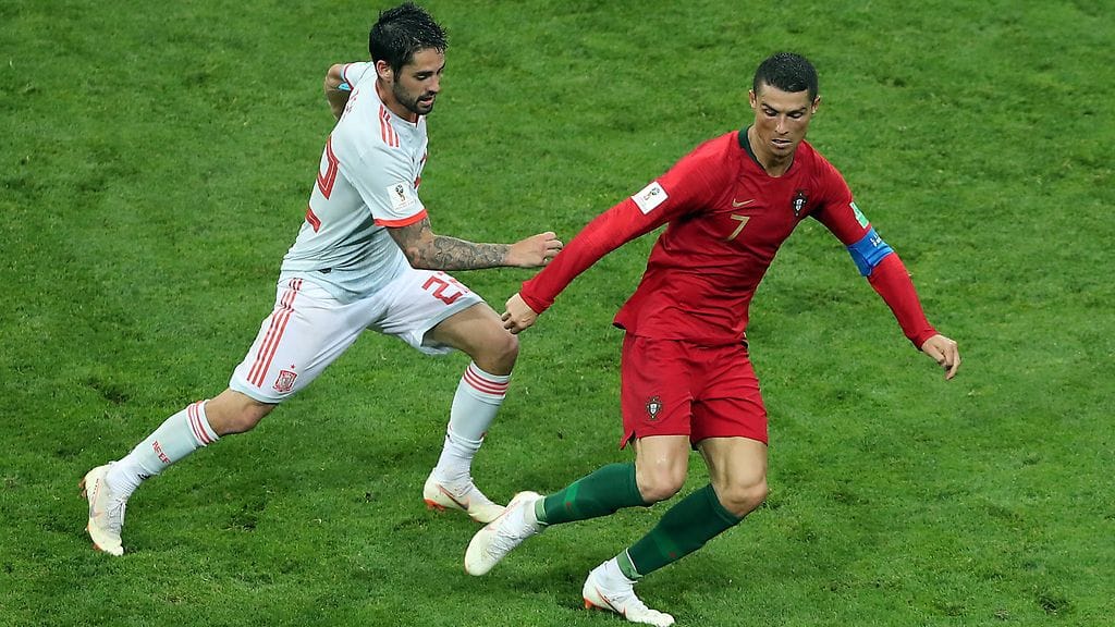 Isco ja Cristiano Ronaldo