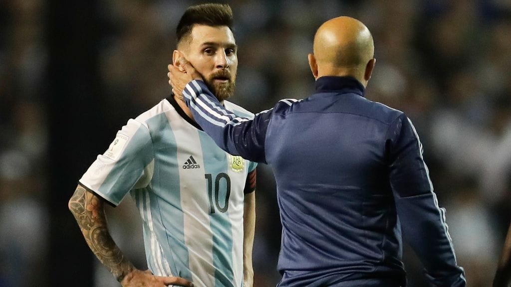 Lionel Messi ja Jorge Sampaoli
