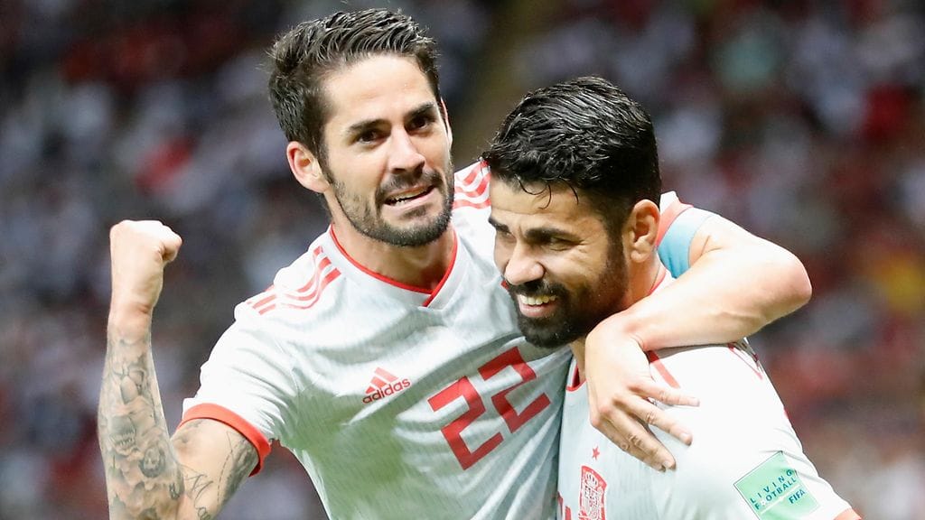 Isco ja Diego Costa