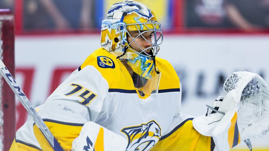 Nashville Predatorsin suomalaisvahti Juuse Saros valittiin NHL:n vuoden tulokkaiden tähdistökentälliseen.