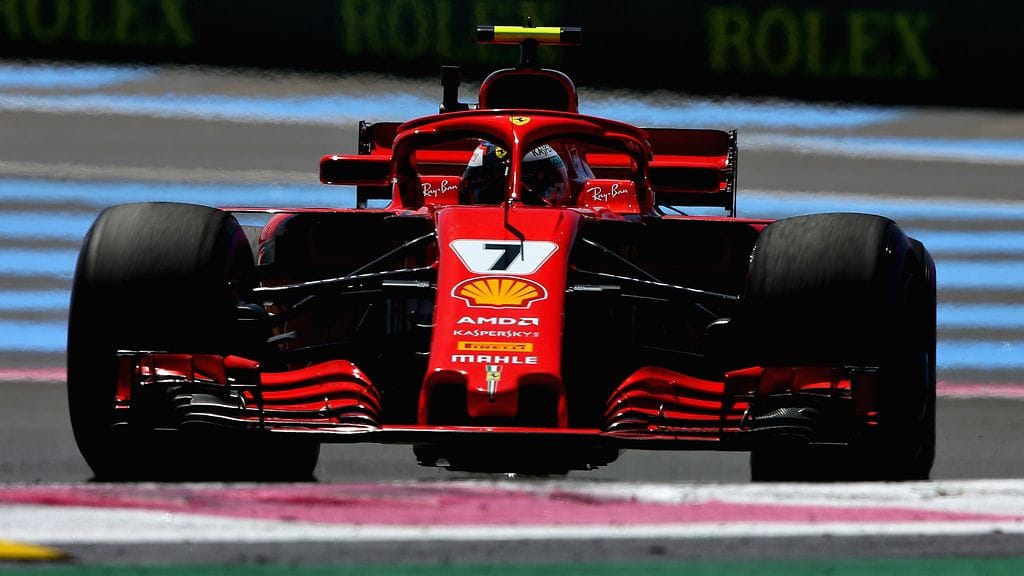 Kimi Räikkönen oli lopulta Ranskan GP:ssä kolmas.