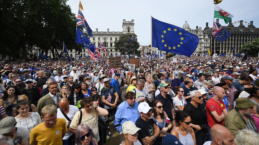 Brexit-mielenosoitus Lontoossa