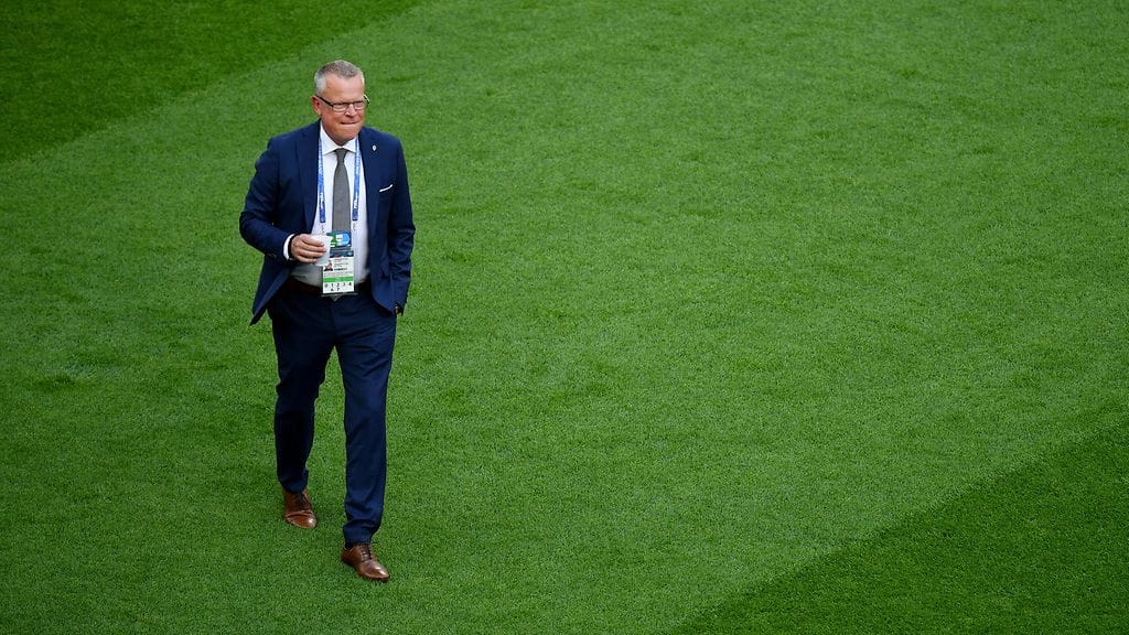 Ruotsin päävalmentaja Janne Andersson.