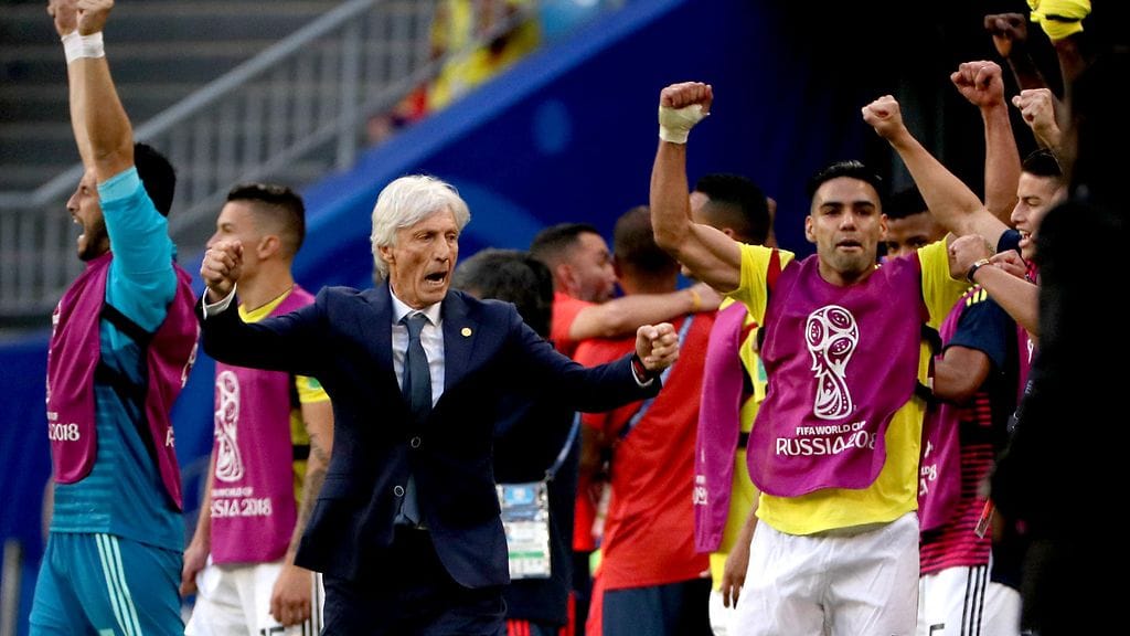 Kolumbia kohtaa neljännesvälierissä Englannin.