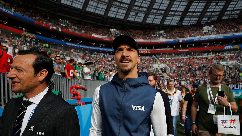 Zlatan Ibrahimovic Venäjän MM-kisoissa.