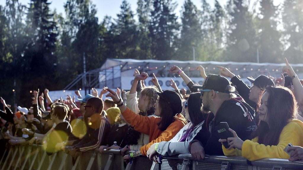 Provinssirockin yleisöä viime vuonna.