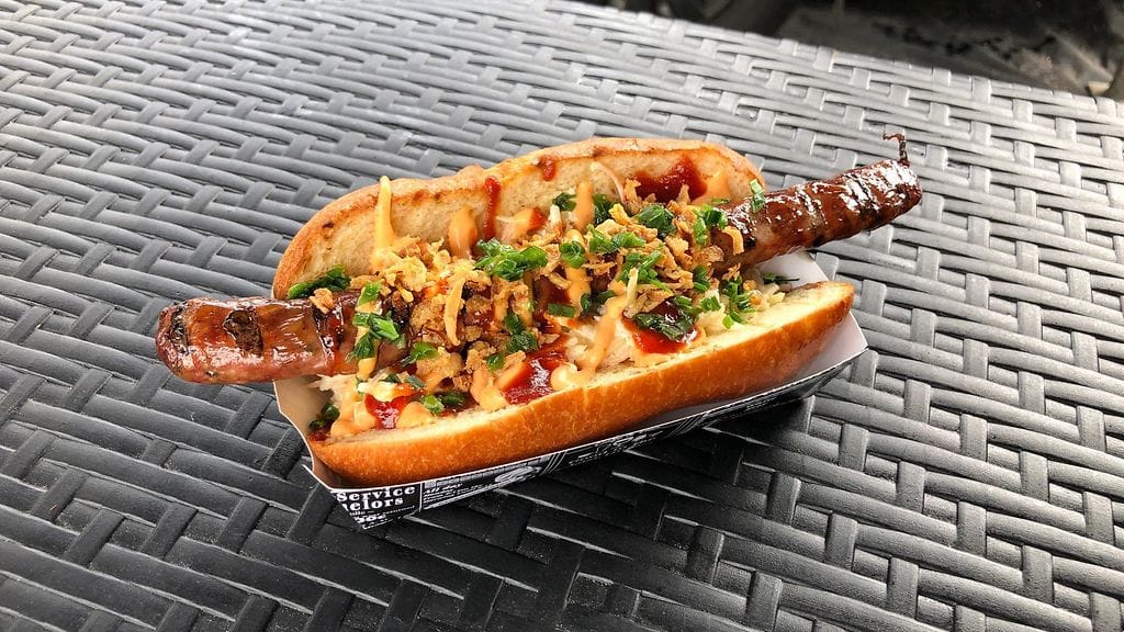 JJ's BBQ:n hot dogissa on panostettu laadukkaisiin raaka-aineisiin.