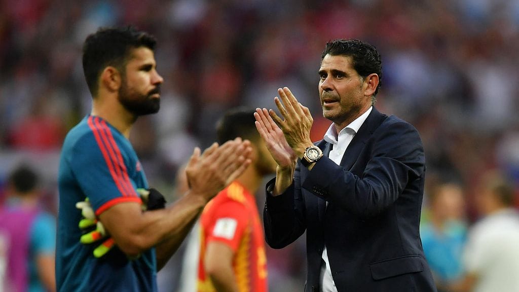 Diego Costa (vas.) kyseenalaisti Fernando Hierron valinnat.