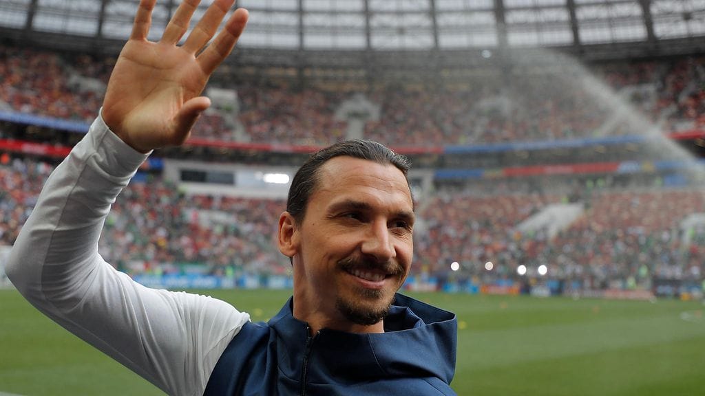 Zlatan Ibrahimovic ikuistettiin MM-kisojen lehtereiltä aiemmin turnauksen aikana.