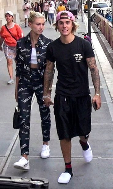 Justin Bieber ja Hailey Baldwin kesäkuu 2018