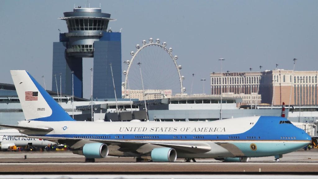 Maailman tunnetuin Boeing 747 on Yhdysvaltain presidentin Air Force One.
