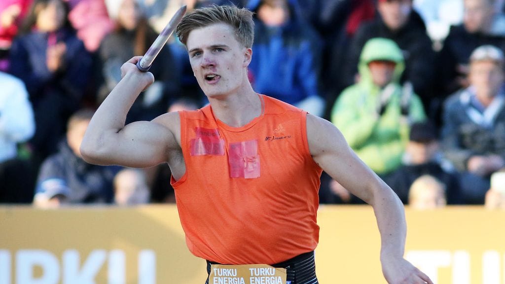 Oliver Helander on yksi suurista tulevaisuuden keihästoivoista.