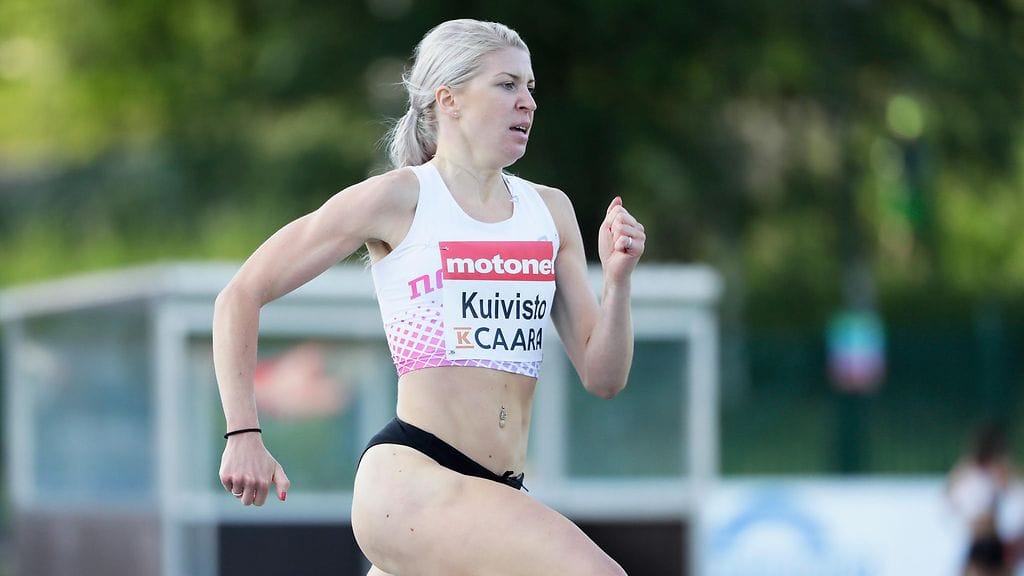 Sara Kuivisto juoksi 1 500 metrillä uuden ennätyksensä.