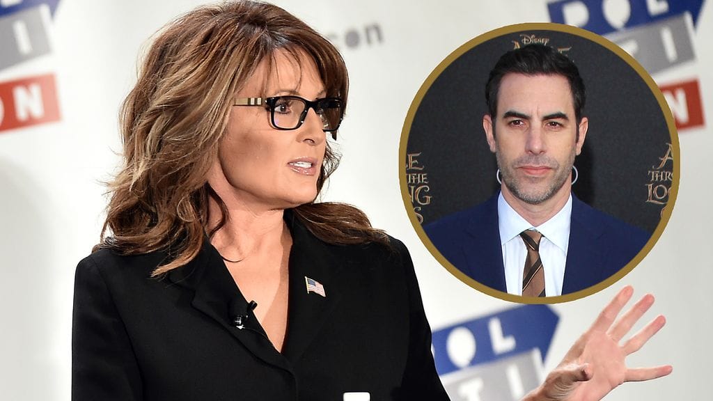 Sarah Palin on napit vastakkain Sacha Baron Cohenin kanssa.