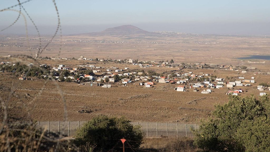 Pakolaisleiri Syyrian puolella Golania viime vuonna.