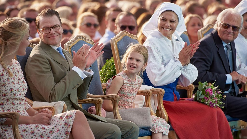 Victorian syntymäpäivä Sollidenissa 14.7.2018 Daniel, Estelle, Victoria ja Kaarle Kustaa