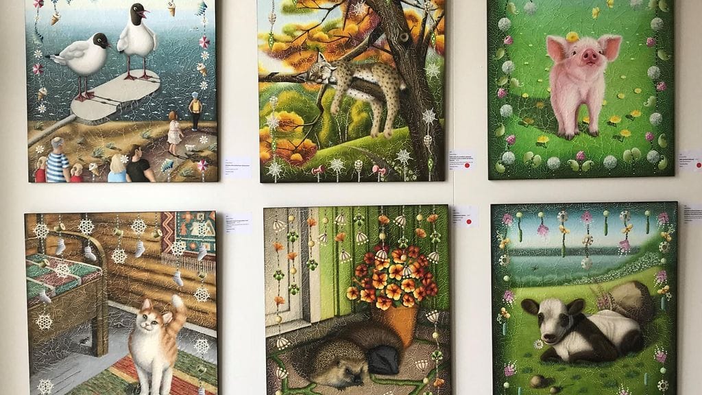 Eläintauluja naivistit