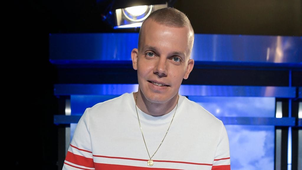 Elastinen eli Kimmo Laiho sai faniltaan iloisen muiston 27 vuoden takaa. Kuva kesäkuun 2018 alussa järjestetystä Idols-ohjelman pressitilaisuudesta.