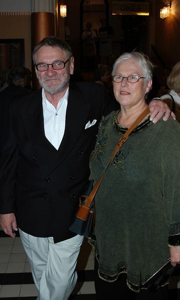 Jukka Virtanen ja Liisa Virtanen West Side Story -musikaalin ensi-illassa Tampereen teatterissa syyskuu 2004