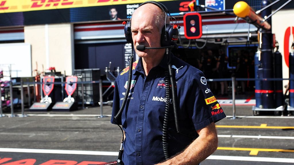 F1-suunnittelijanero Adrian Newey.