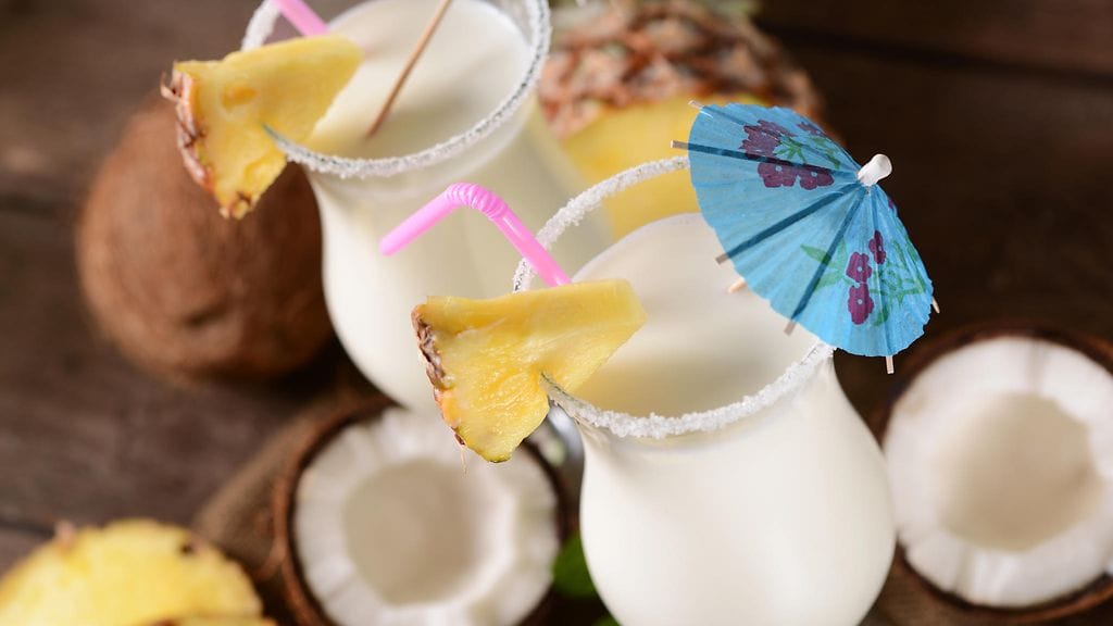 Piña Colada lukeutuu maailman suosituimpien cocktailien joukkoon.