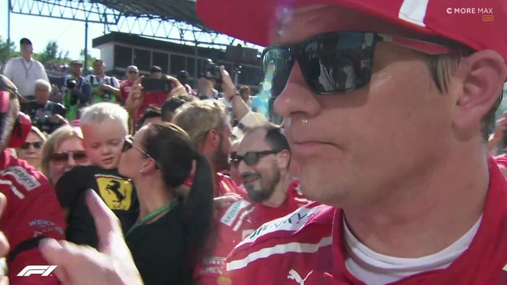 Kimi Räikkönen ajoi palkintopallille Unkarin GP:ssä, oltuaan kolmas.
