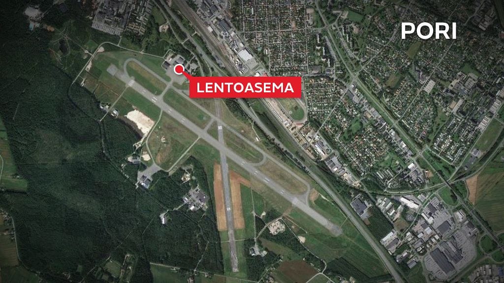 pori-lentoasema-kartta