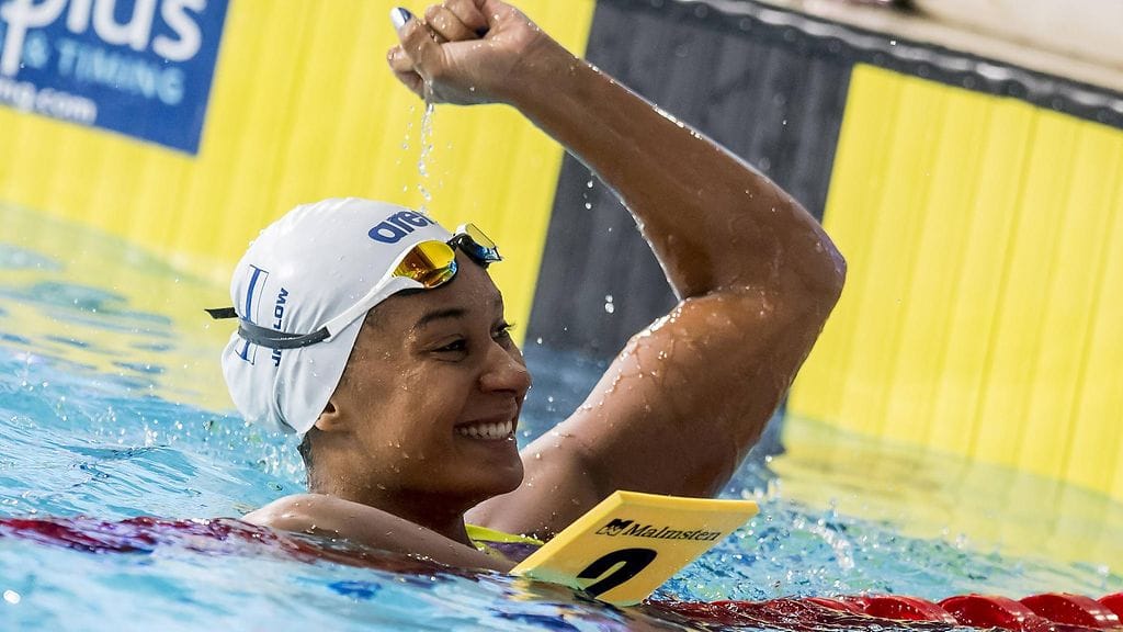 Mimosa Jallow jatkoi huimaa virettään myös 100 metrin selkäuinnissa.