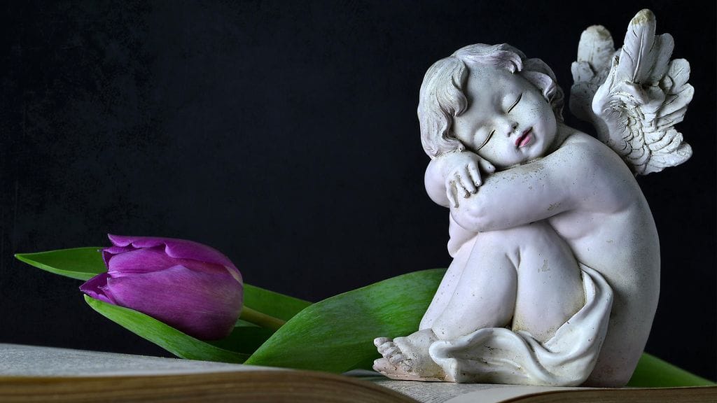 lapsi, kuolema, enkelipatsas, enkeli, tulppaani