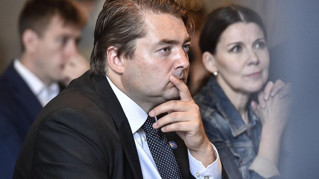 Kansanedustaja Ville Vähämäki (ps.).