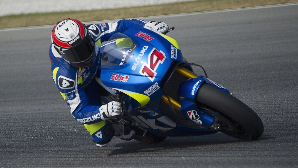 Randy de Puniet MotoGP-testeissä Malesiassa helmikuussa 2014