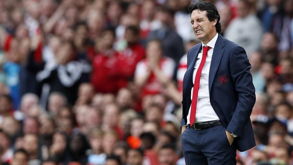 Unai Emery teki virallisen debyytin Arsenal-luotsina Valioliigassa sunnuntaina, kun tykkimiehet kohtasivat hallitsevan mestarin Manchester Cityn.