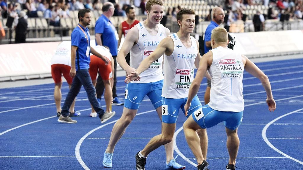 Suomen miesten pikaviestijoukkue teki uuden SE-ajan EM-kisojen finaalissa Berliinissä.