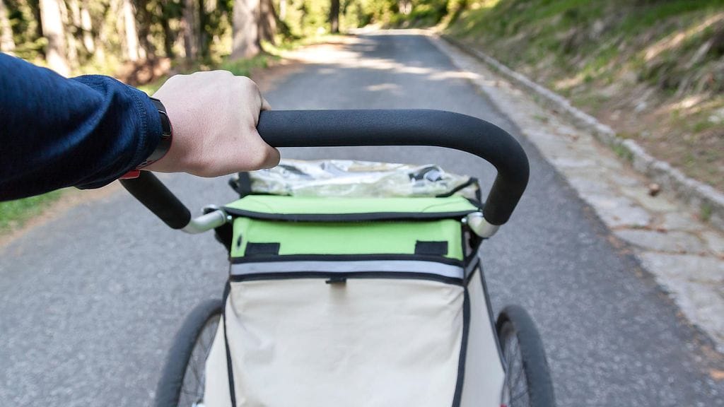 isä, rattaat, lenkki