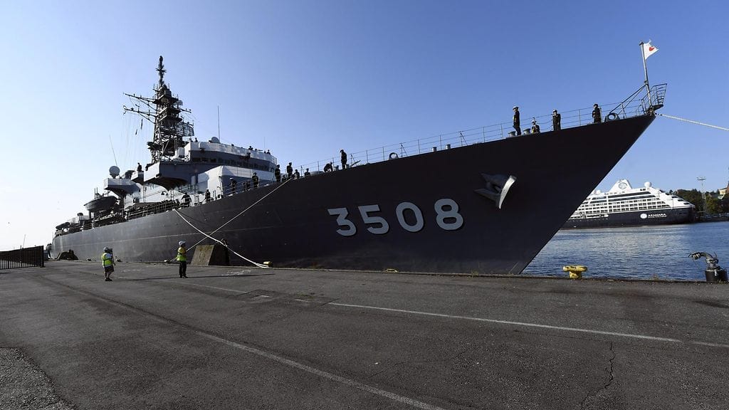 JS Kashima Katajanokan rannassa tänään.