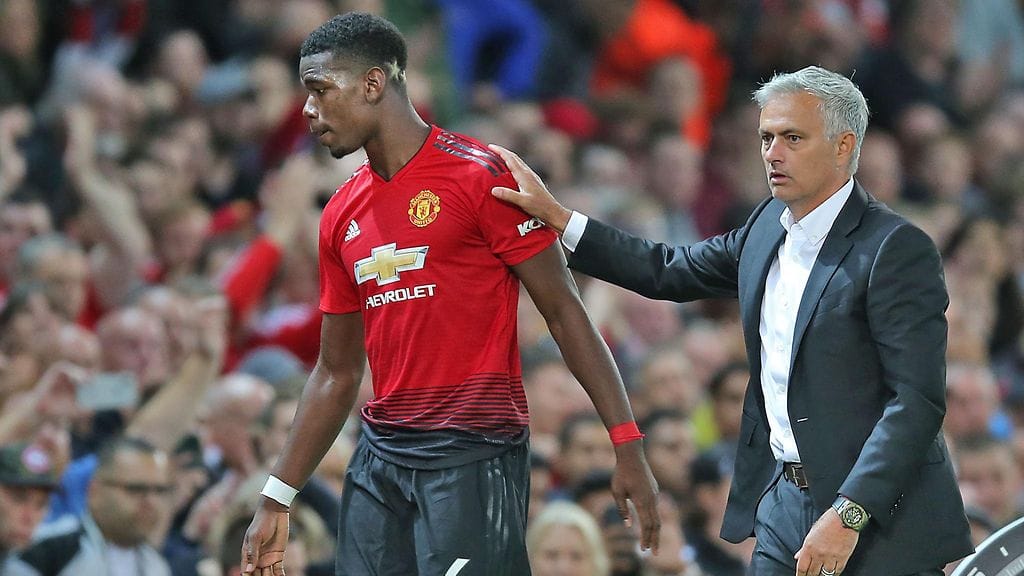 Paul Pogba ja Jose Mourinho