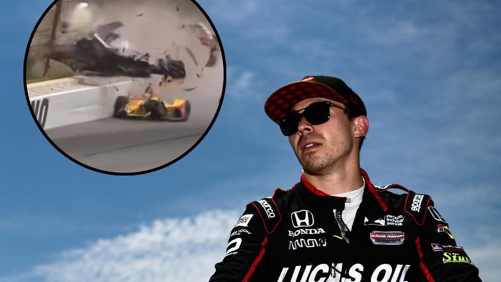 Robert Wickens joutui vaaralliseen kolariin IndyCar-kilpailussa.