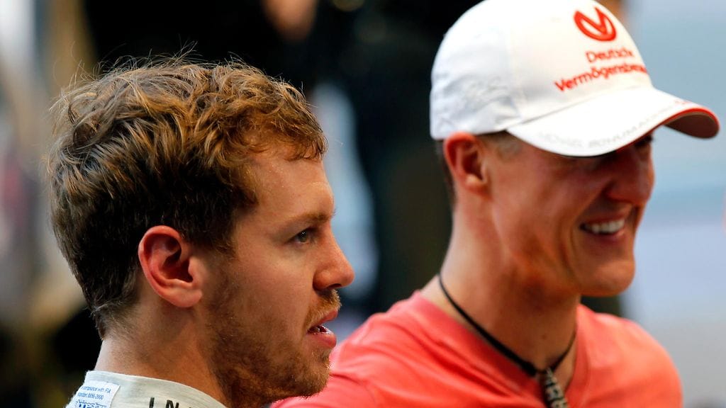 Sebastian Vettel ja Michael Schumacher