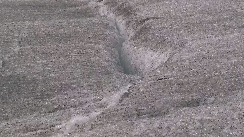 Aletschin jäätikkö, Sveitsi, musta hiili