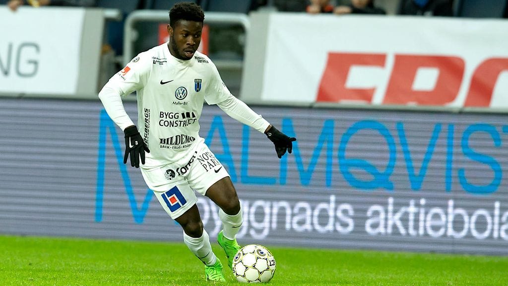 Kingsley Sarfo edusti Allsvenskanin Malmö FF:ää.
