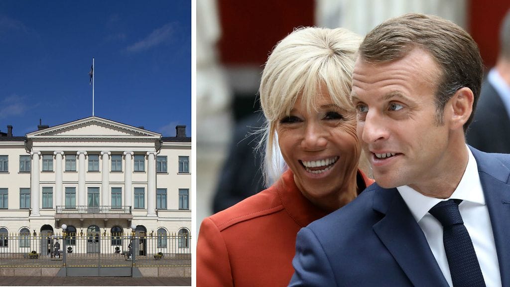 Ranskan presidentti Emmanuel Macron saapuu vaimoineen vierailulle Suomeen.